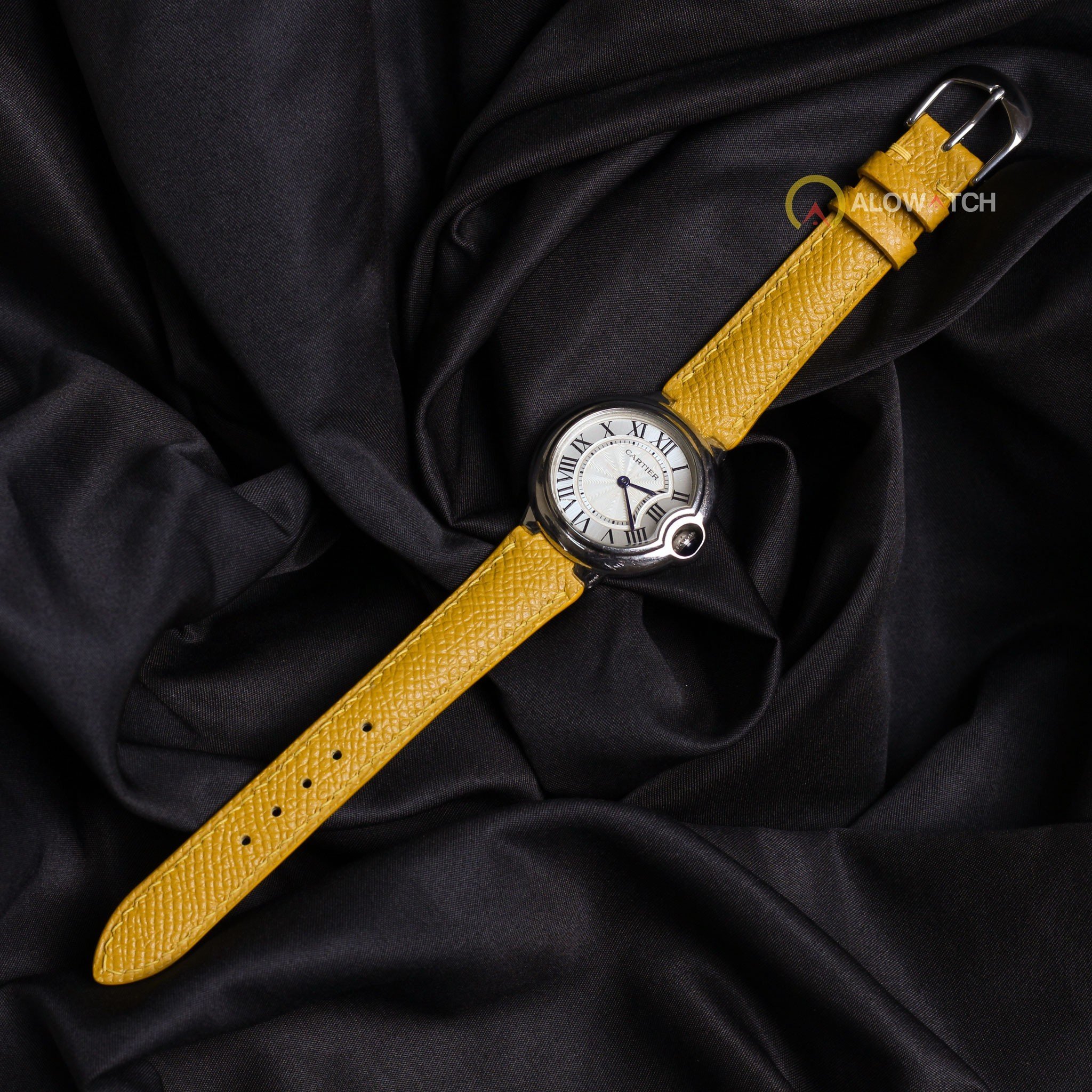 Dây đồng hồ Cartier da bò cao cấp