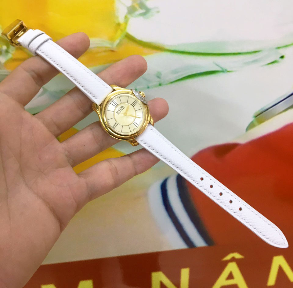 Dây đồng hồ Bulova trắng chính hãng cho nữ