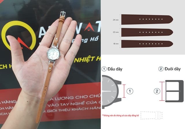 Hướng dẫn đo size dây đồng hồ Fossil bằng thước kẹp – chính xác theo gờ lugs