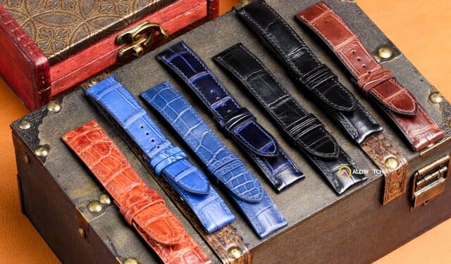 Dây đồng hồ Tag Heuer da thật 100% thủ công với nhiều màu sắc và chất liệu