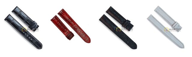 Bộ sưu tập dây đồng hồ Raymond Weil da thật – da bò, cá sấu, kỳ đà, đà điểu