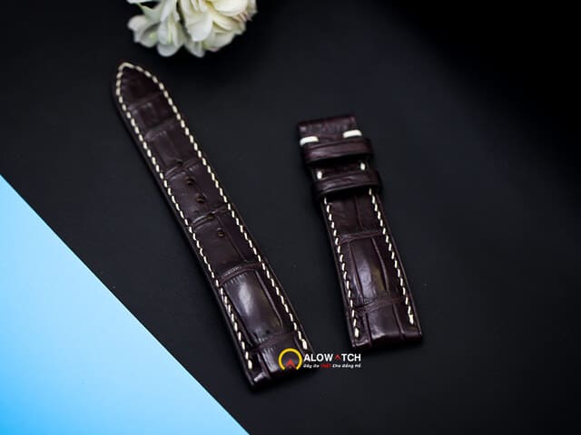 Dây cá sấu nhập khẩu cho Ferragamo Vega – vân tự nhiên, sang trọng