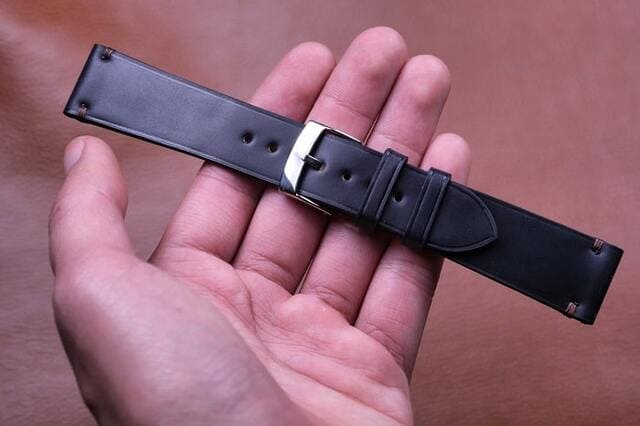 Dây đồng hồ Stowa da thật khâu tay, dập tên và chọn khóa theo yêu cầu
