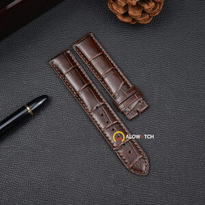 Dây đồng hồ logo Longines cao cấp nâu