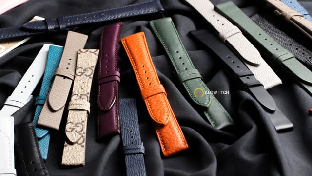 Các loại dây da đồng hồ phổ biến: da bò, cá sấu, kỳ đà, shell cordovan