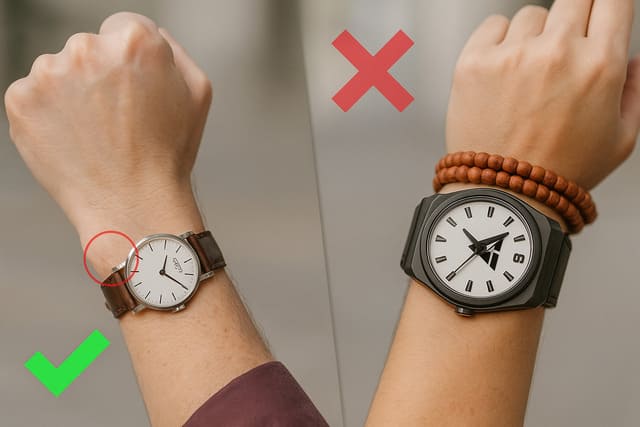 Đeo sai và đúng đồng hồ dây da Tissot nữ
