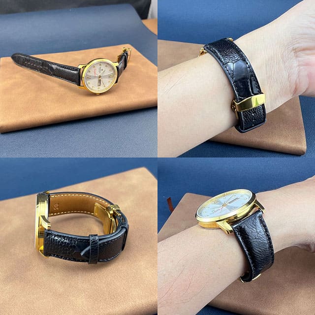 Cách đeo đồng hồ dây da khoá bướm đúng cách