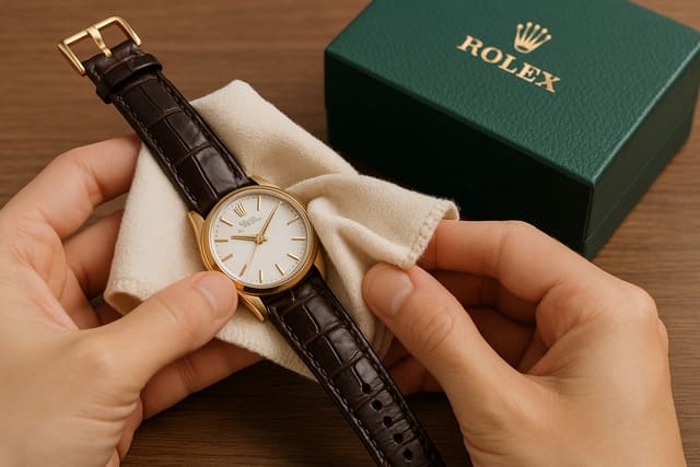 Cách bảo quản dây da cá sấu Rolex bền đẹp
