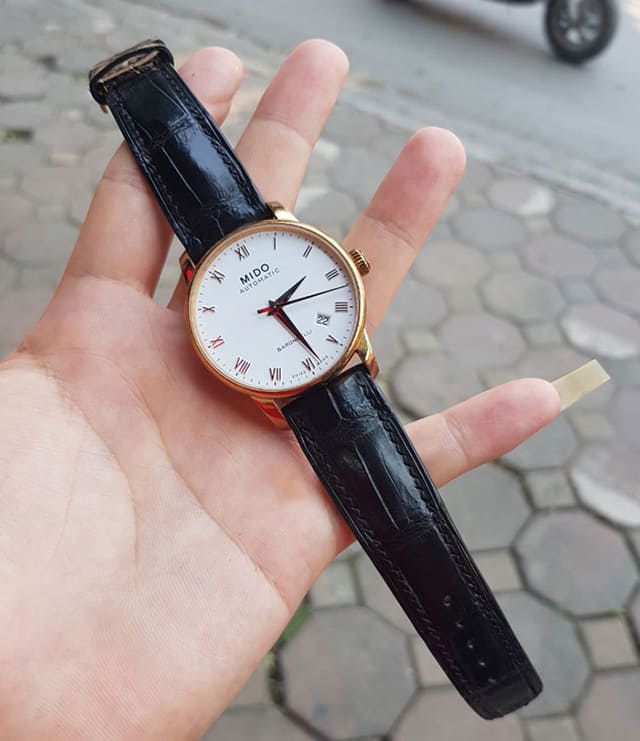 Dây Da Cá Sấu Đồng Hồ Mido