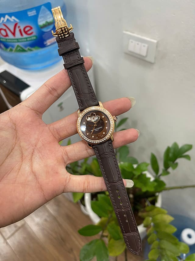 Dây da cá sấu đồng hồ Frederique Constant Geneve