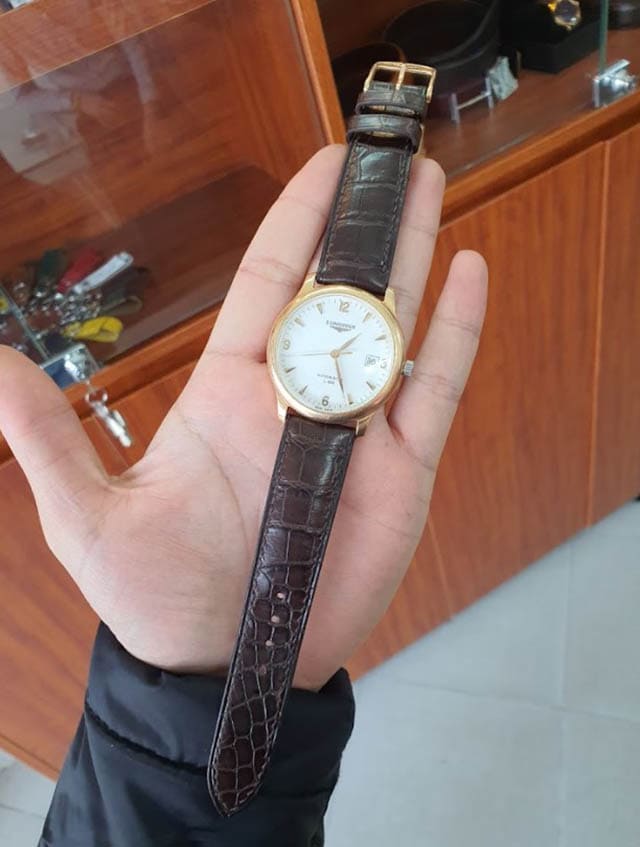 Dây đồng hồ Longines Hydroconquest chính hãng màu nâu