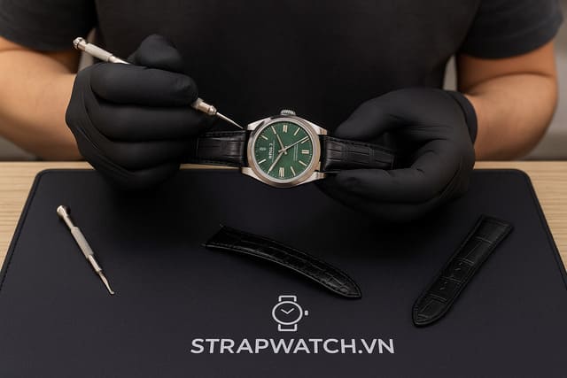 Thay dây da cá sấu Rolex tại Alowatch – uy tín và chuyên nghiệp