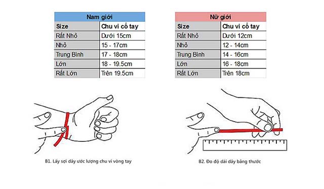 Cách đo size đồng hồ chuẩn xác