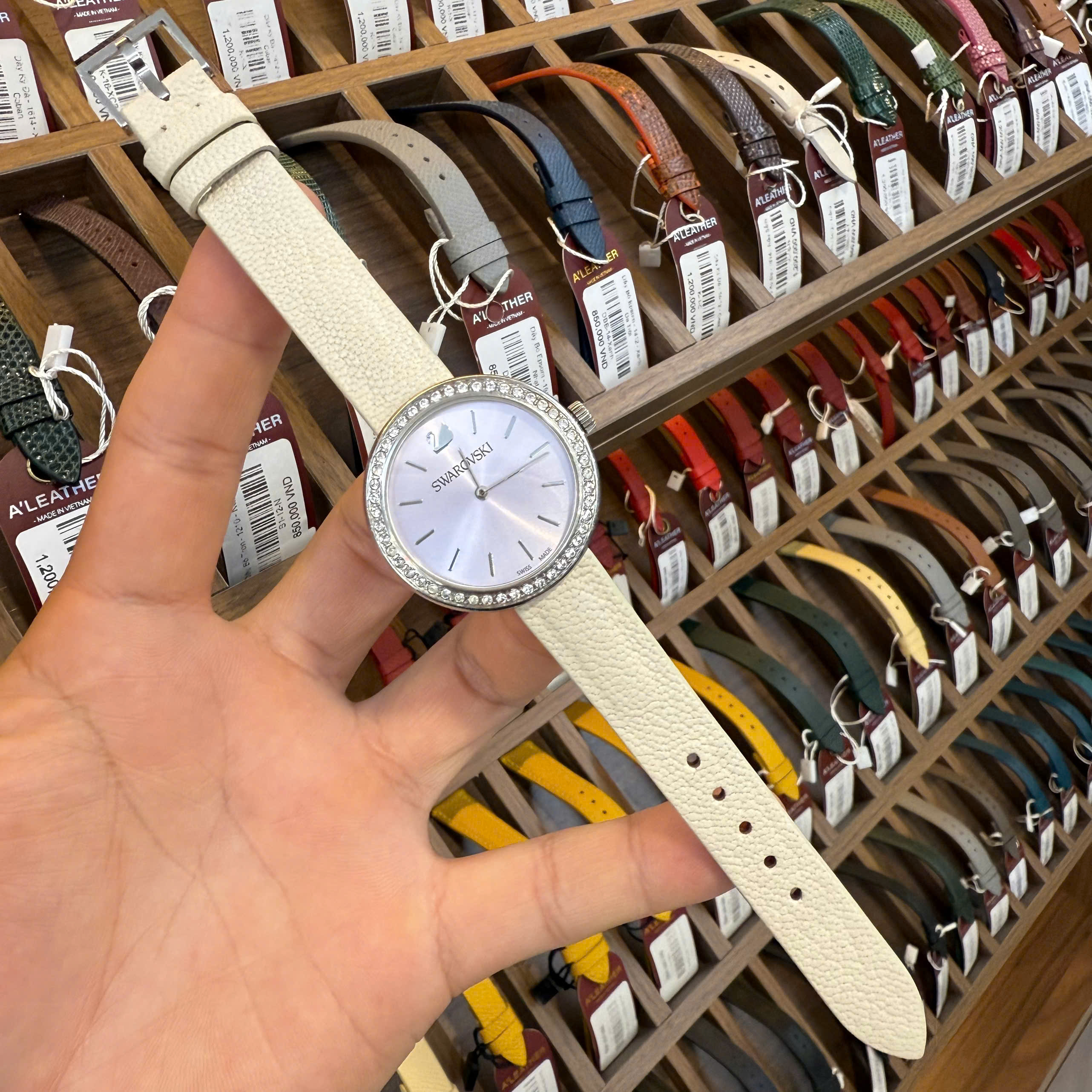 Dây đồng hồ Swarovski 5172176 Daytime màu kem
