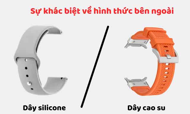 Dây silicon thường có màu sắc đa dạng hơn so với dây cao su
