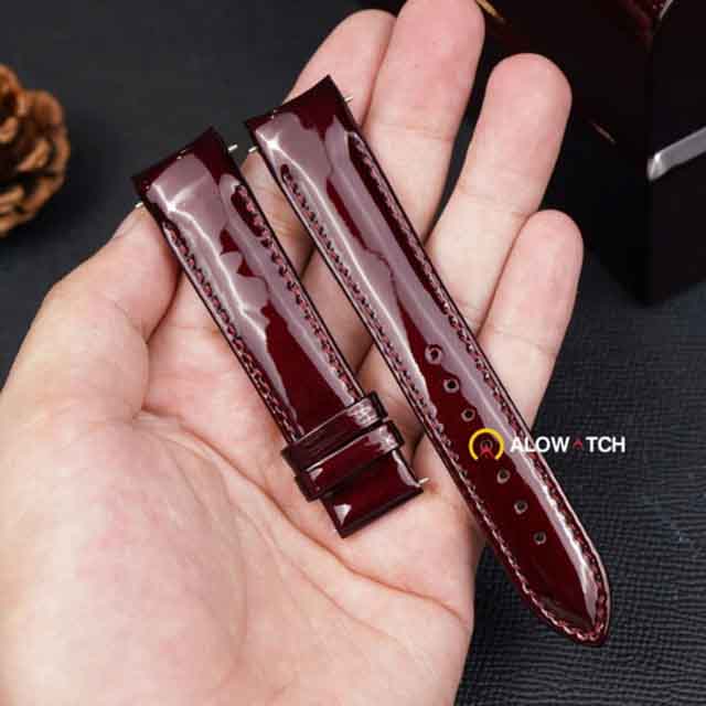 Dây da bò vân trơn được xử lý bề mặt mịn màng