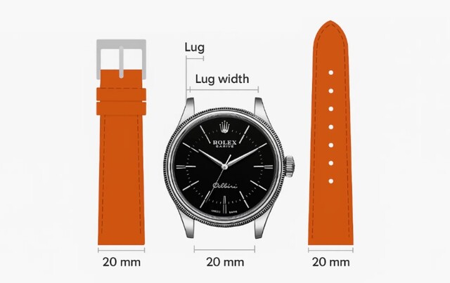 Hướng dẫn đo size lug để chọn dây đồng hồ Rolex đúng kích thước