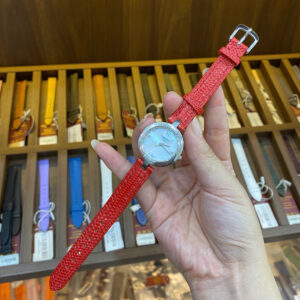 Dây Đồng Hồ Tissot Pinky T084.210.11.116.01 Da Kỳ Đà Màu Đỏ Cho Nữ - Sang Trọng & Tinh Tế