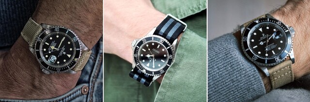 Các mẫu dây vải Rolex trẻ trung, năng động