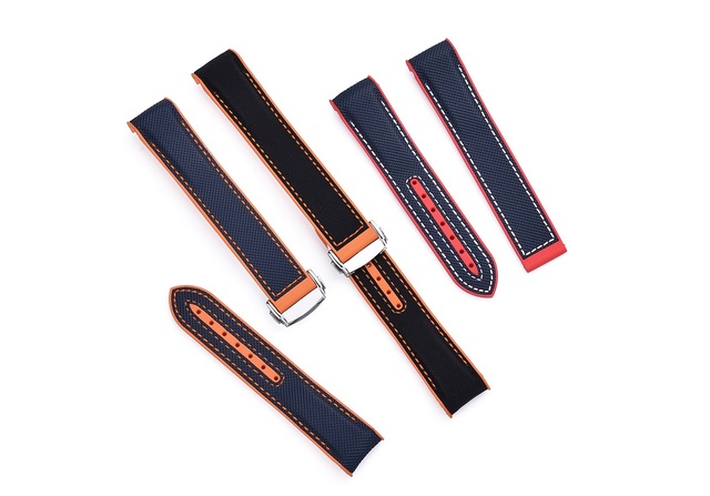 Dây đồng hồ hybrid kết hợp ưu điểm cao su và da