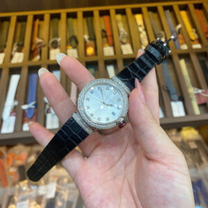 Dây Đồng Hồ Nữ BVLGARI LVCEA 102389 Da Cá Sấu Màu Đen – Sang Trọng & Đẳng Cấp Ý