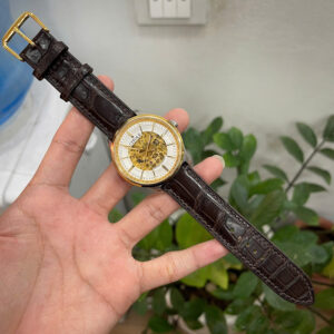 Dây Đồng Hồ CITOLE CT-9070G Da Cá Sấu Màu Nâu Đậm – Sang Trọng, Đẳng Cấp, Bền Bỉ