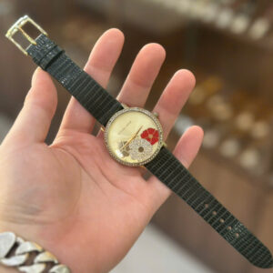 Dây Đồng Hồ Michael Kors MK2726 Jaryn Pavé Gold Da Kỳ Đà Màu Đen – Sang Trọng, Đẳng Cấp Từng Chi Tiết