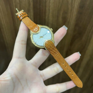 Dây Đồng Hồ Nữ Salvatore Ferragamo Signature FIZ080015 Da Kì Đà Màu Nâu Cam – Sang Trọng Và Thời Thượng