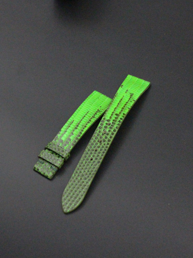 Dây da kỳ đà xanh lá vân tự nhiên độc đáo