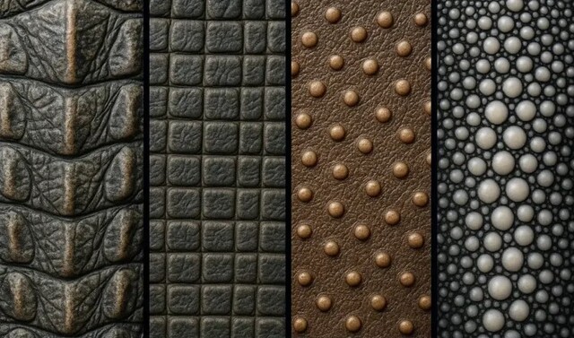 Da cá đuối vs các loại da phổ biến khác.