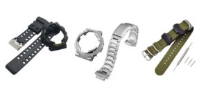 Các loại dây đồng hồ G-Shock: cao su, kim loại và dây dù