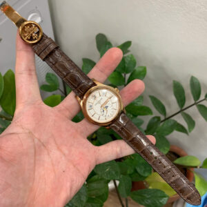 Dây Đồng Hồ Patek Philippe Complications Automatic 5205r-001 Da Cá Sấu Màu Nâu
