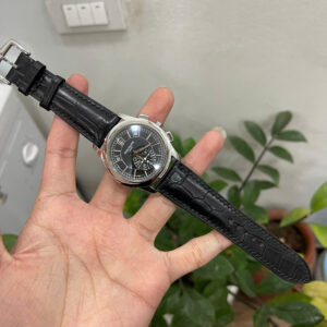 Dây Đồng Hồ Patek Philippe Complications 5905P-010 Da Cá Sấu Màu Đen