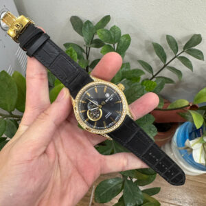 Dây Đồng Hồ Bentley BL1784-252KBB-S2 Gold da cá sấu màu đen