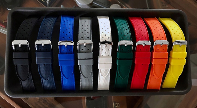 Bộ dây đồng hồ Diray cao su bền bỉ, linh hoạt và chống mồ hôi hiệu quả.