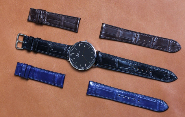 Bộ dây thay đồng hồ Daniel Wellington màu: đen, nâu, xanh.