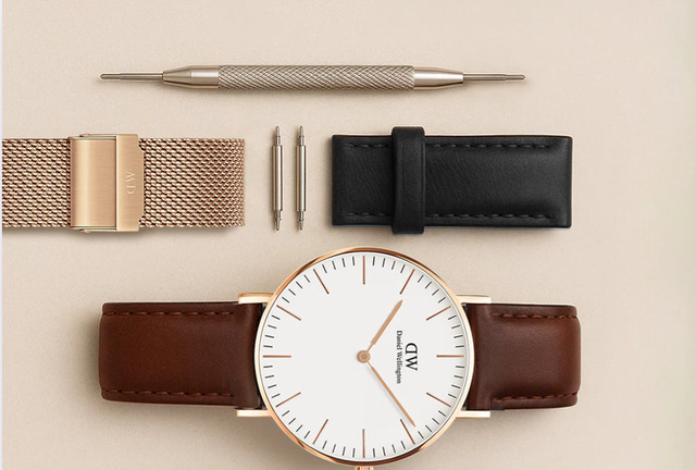Bộ dụng cụ cần thiết khi thay dây đồng hồ Daniel Wellington.