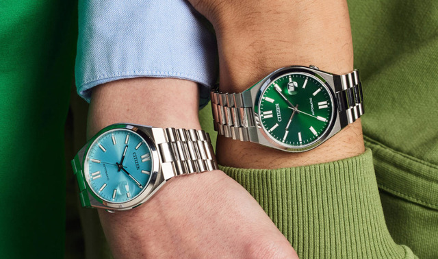 Dây đồng hồ Citizen NJ015 Tsuyosa kim loại cho cặp đôi.