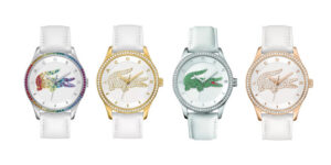 Dây đồng hồ Lacoste da mềm, đường chỉ may sắc nét, thể hiện vẻ sang trọng.