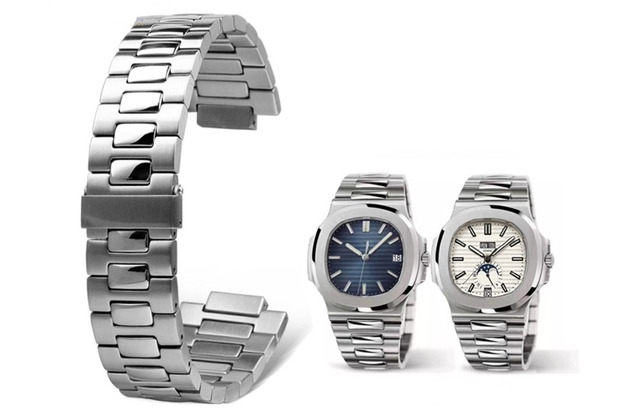 Dây đồng hồ Patek Philippe kim loại sang trọng và bền bỉ.