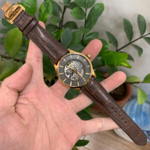 Dây Da Cá Sấu Đồng Hồ Mido M038.436.36.061.00 Màu Nâu