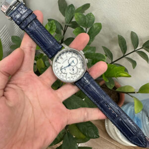 Dây Đồng Hồ Citizen Eco-Drive BU2020-02A Da Cá Sấu 2 Mặt Màu Xanh Than