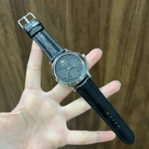 Dây Đồng Hồ Unisex Gucci G-Timeless Black YA1264031 Da cá sấu 2 mặt màu đen