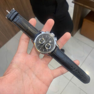 Dây Đồng Hồ Hamilton Jazzmaster H32616133 Da Cá Sấu 2 Mặt Màu Đen