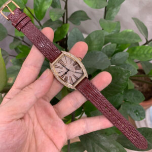 Dây Đồng Hồ Nữ Christian Van Sant Chic CV4843 Da Kỳ Đà Đỏ Đô