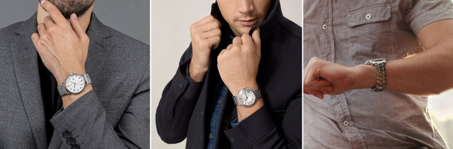 Đồng hồ dây kim loại phù hợp với hầu hết mọi lứa tuổi.