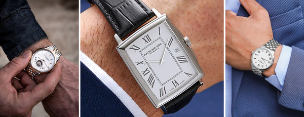 Hướng dẫn chọn dây Raymond Weil theo dòng và chất liệu.