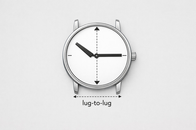 Lug-to-lug dài có thể khiến đồng hồ “chồm” dù đường kính không lớn.