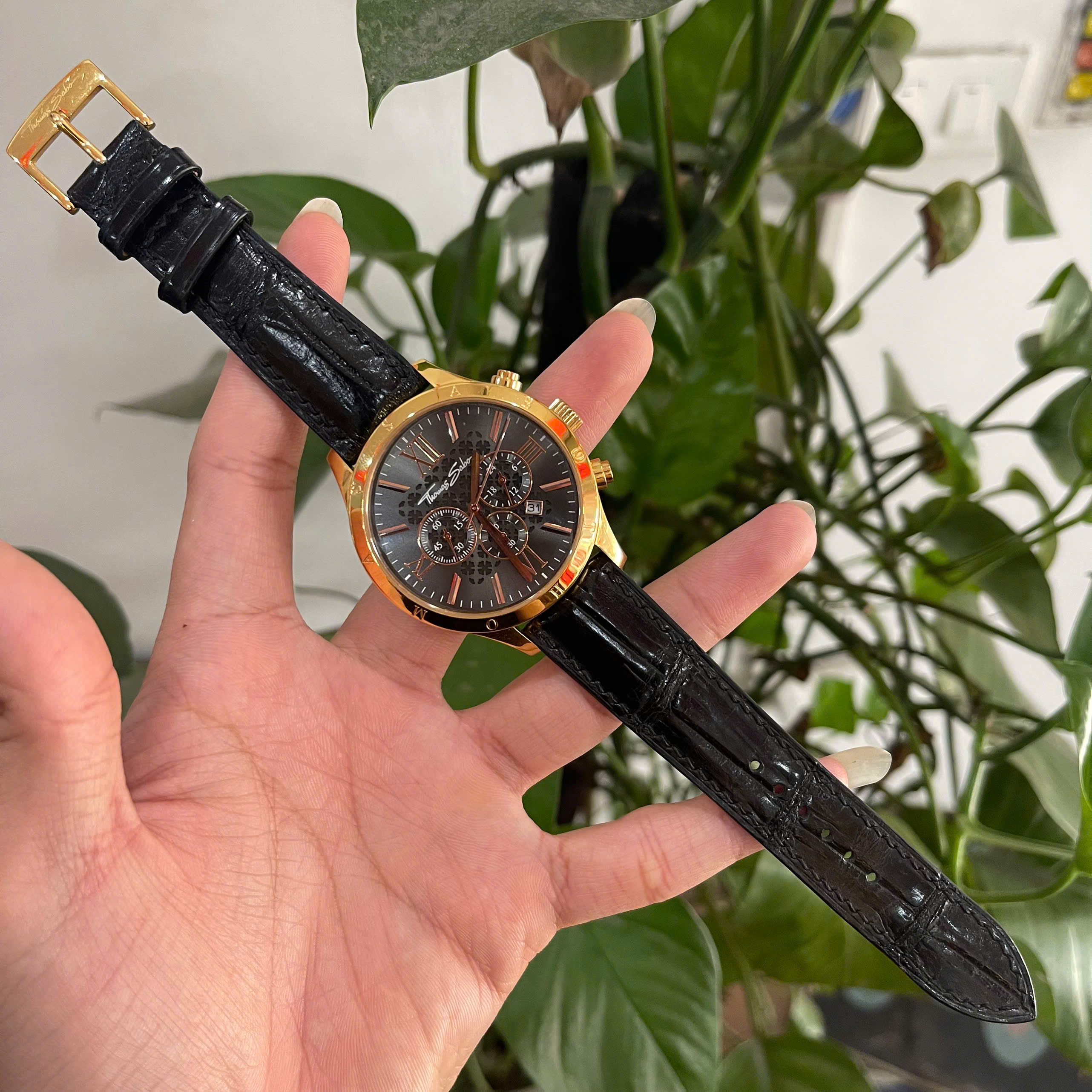 Dây Da Cá Sấu Frederique Constant Classics Heart Beat