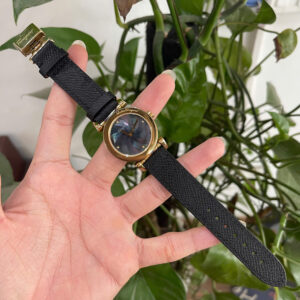 Salvatore Ferragamo Miroir Thay Dây Da Bò Màu Đen Cao Cấp